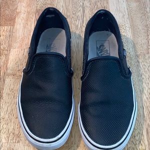 VANS Perf Leather Classic Slip-On Womens Shoes